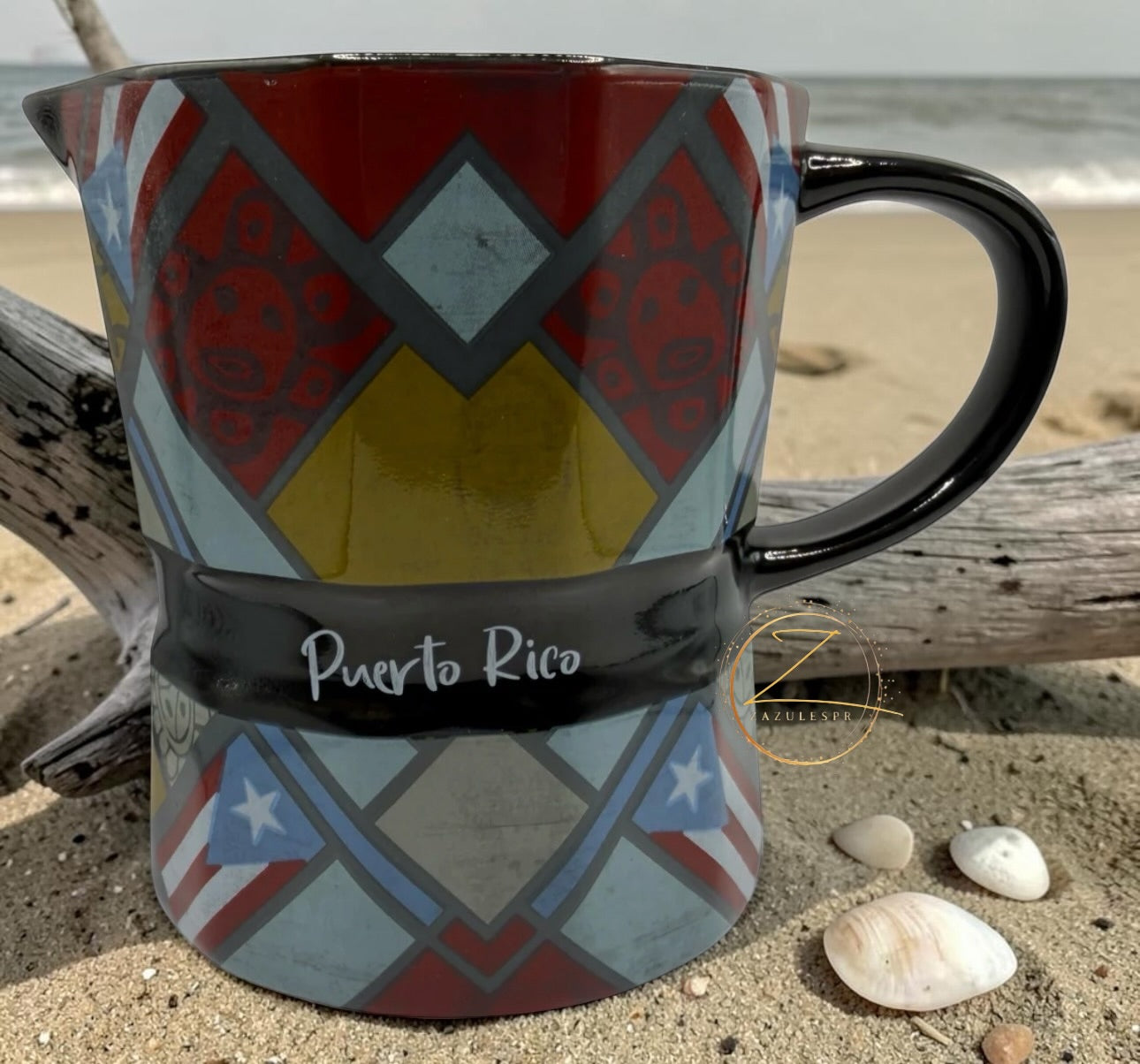 Taza Greca - Mosaico TAINO Puerto Rico