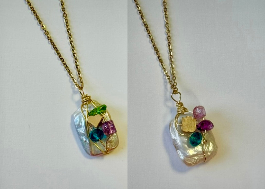 Pendant Perla Barroca Natural