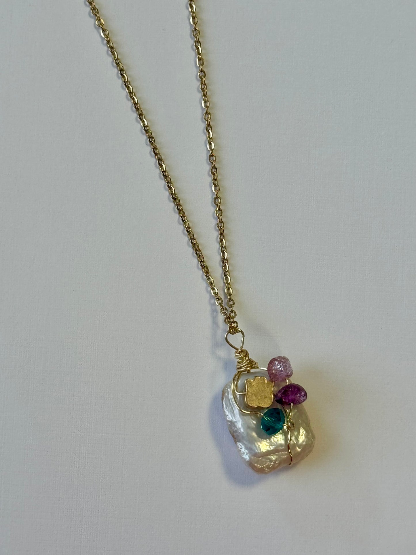 Pendant Perla Barroca Natural