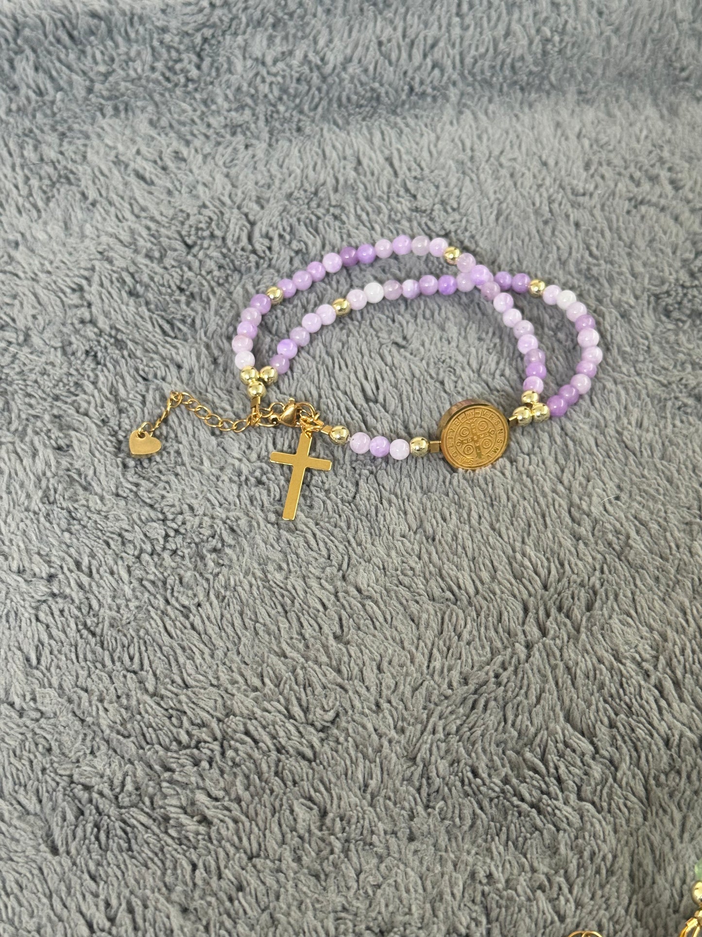 Pulsera Rosario 7.5 pulgadas con extensión- Rosary Bracelet 7.5