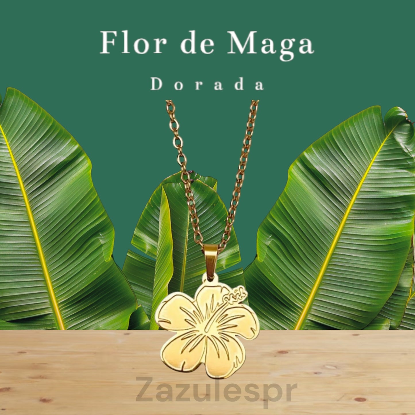 Collar Flor de Maga- dorado