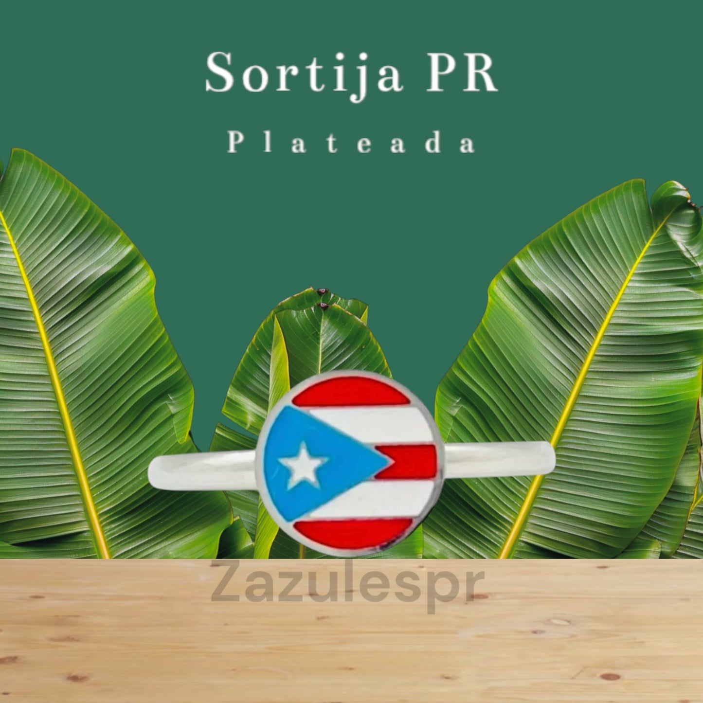 Sortija PR- plateado