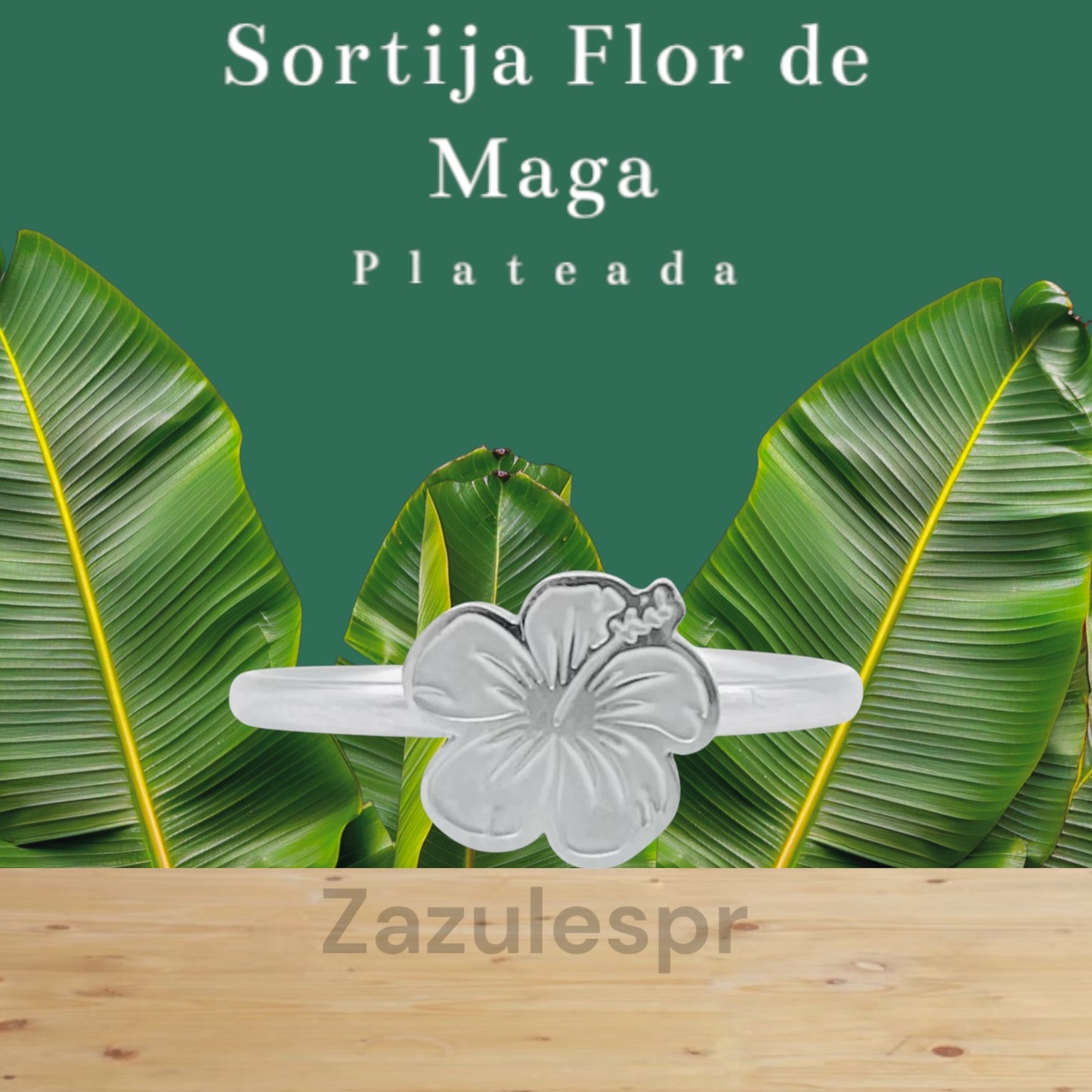 Sortija Flor de Maga- plateado