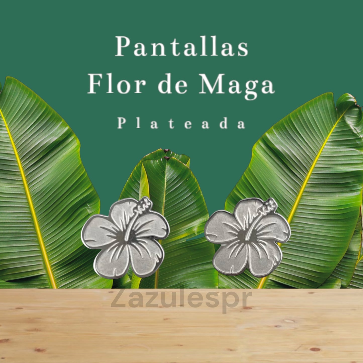 Pantallas Flor de Maga- plateado