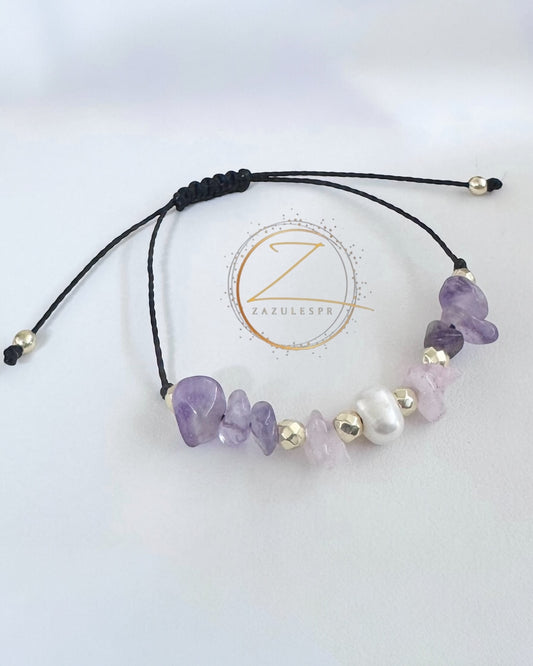 Pulsera Esencia Valiente (Hilo Negro)