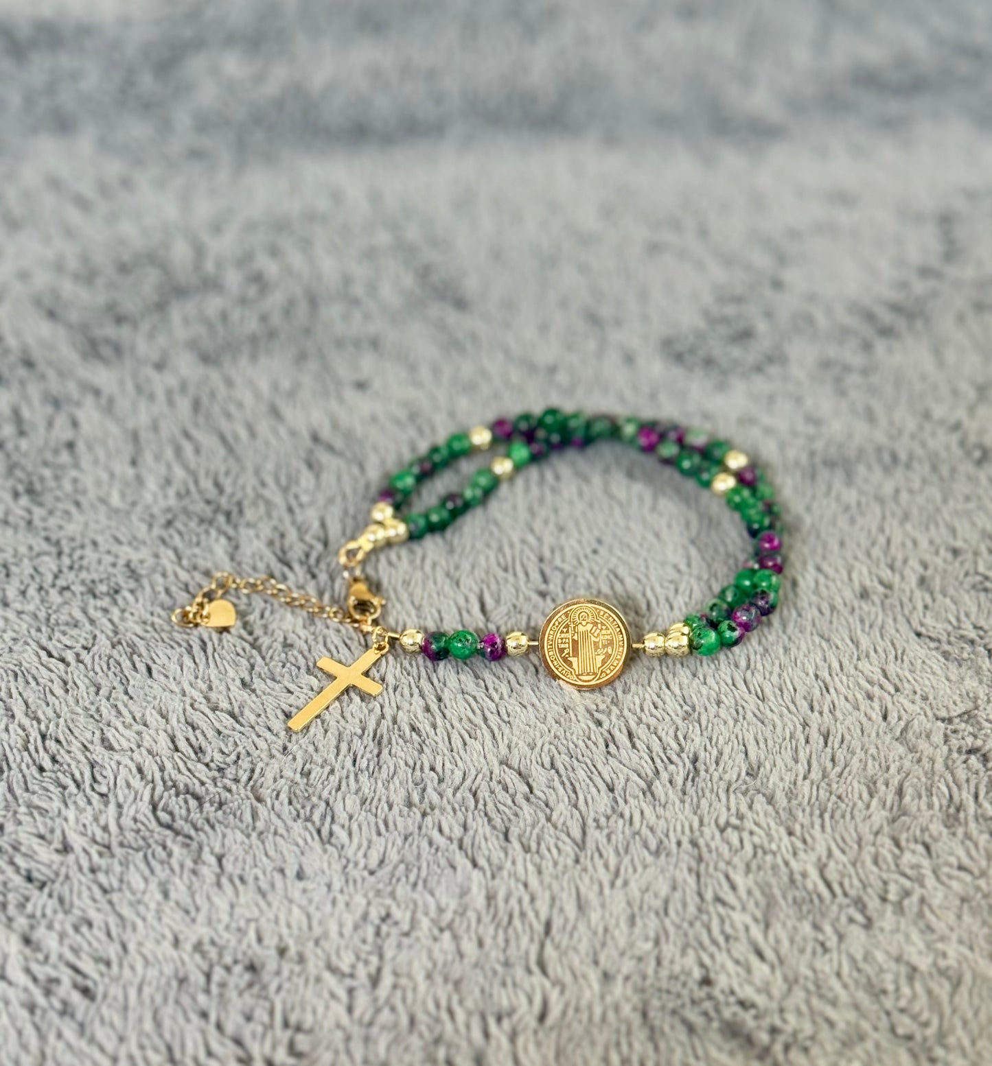 Pulsera Rosario 8 pulgadas con extensiones - Rosary Bracelet