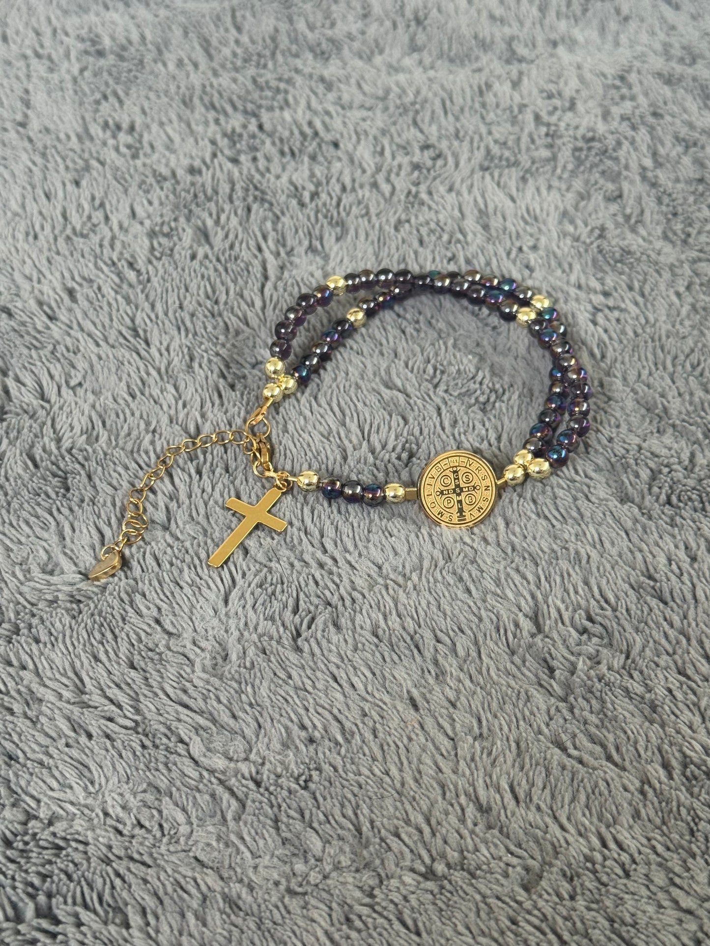 Pulsera Rosario 7 pulgadas con extensiones - Rosary Bracelet