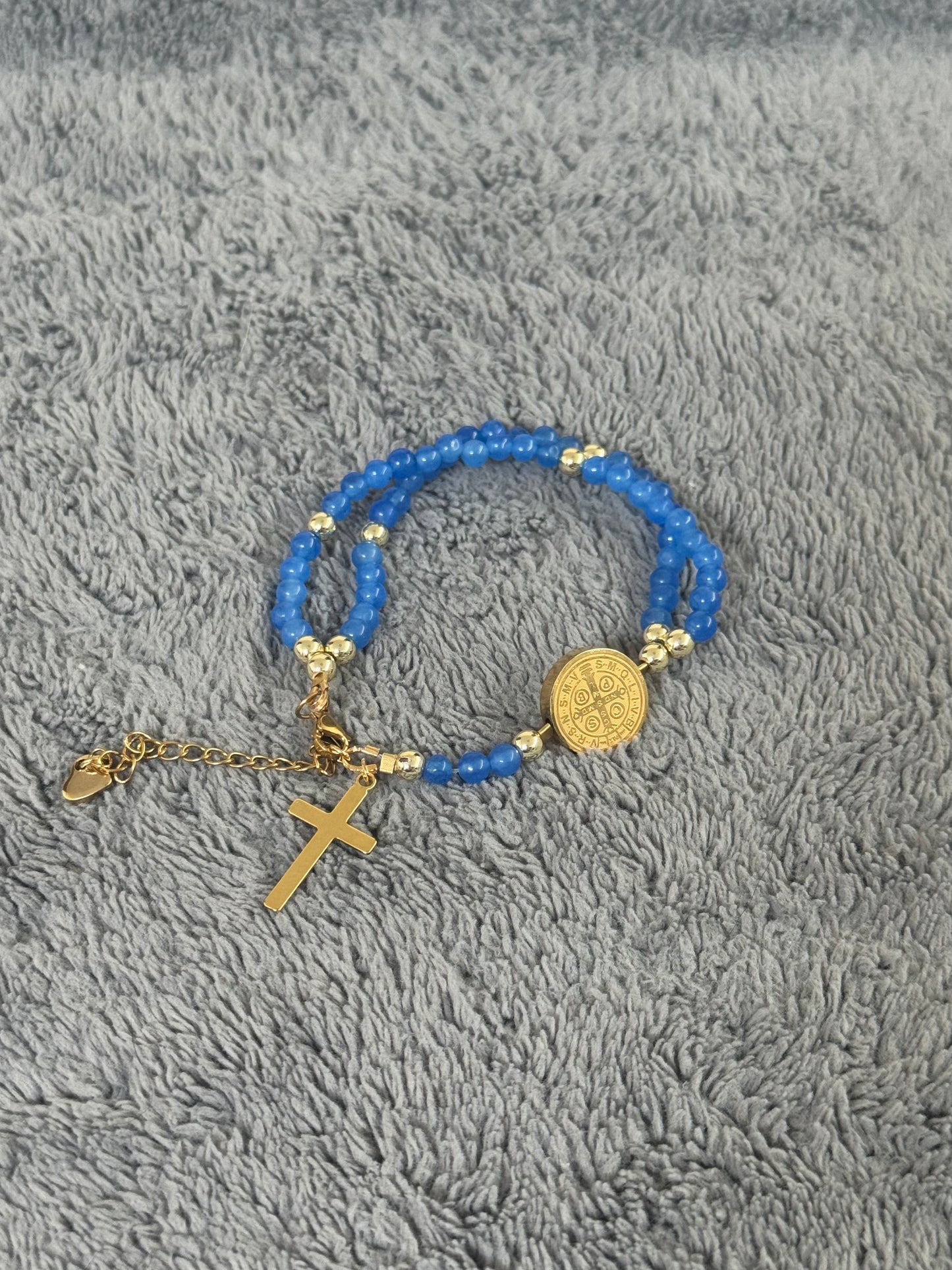 Pulsera Rosario 7.5 pulgadas con extensión- Rosary Bracelet 7.5