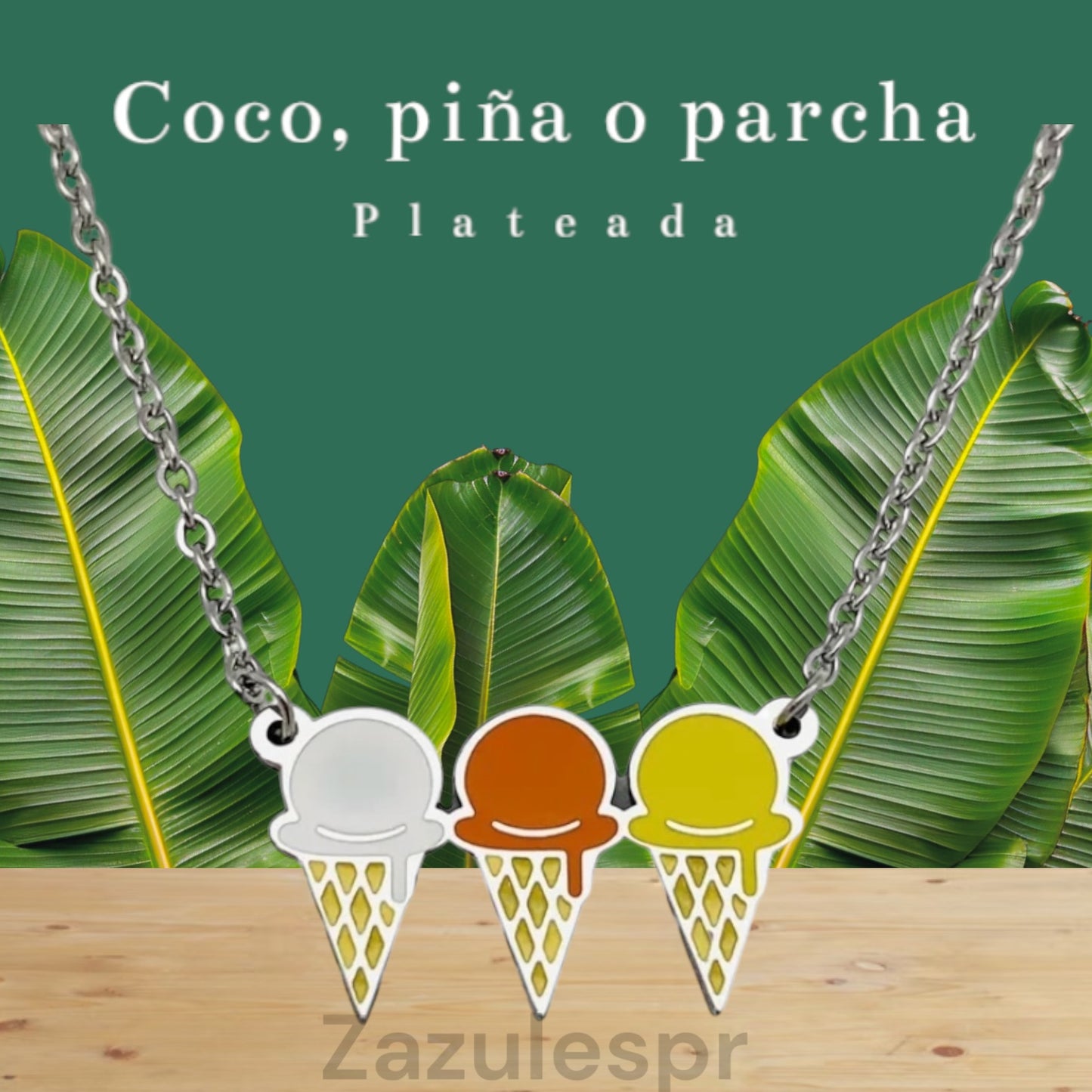Collar Coco, parcha o piña