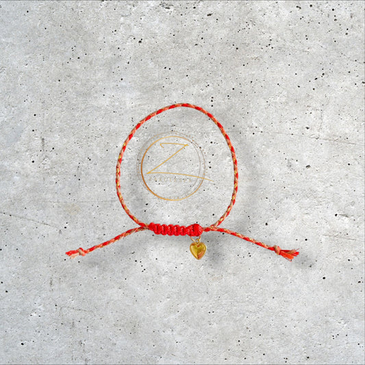 Pulsera con Corazón pequeño Dorado