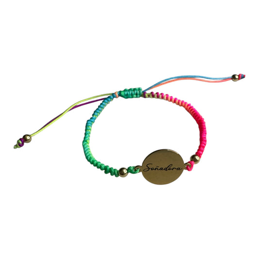 Pulsera soñadora - hilo multicolor