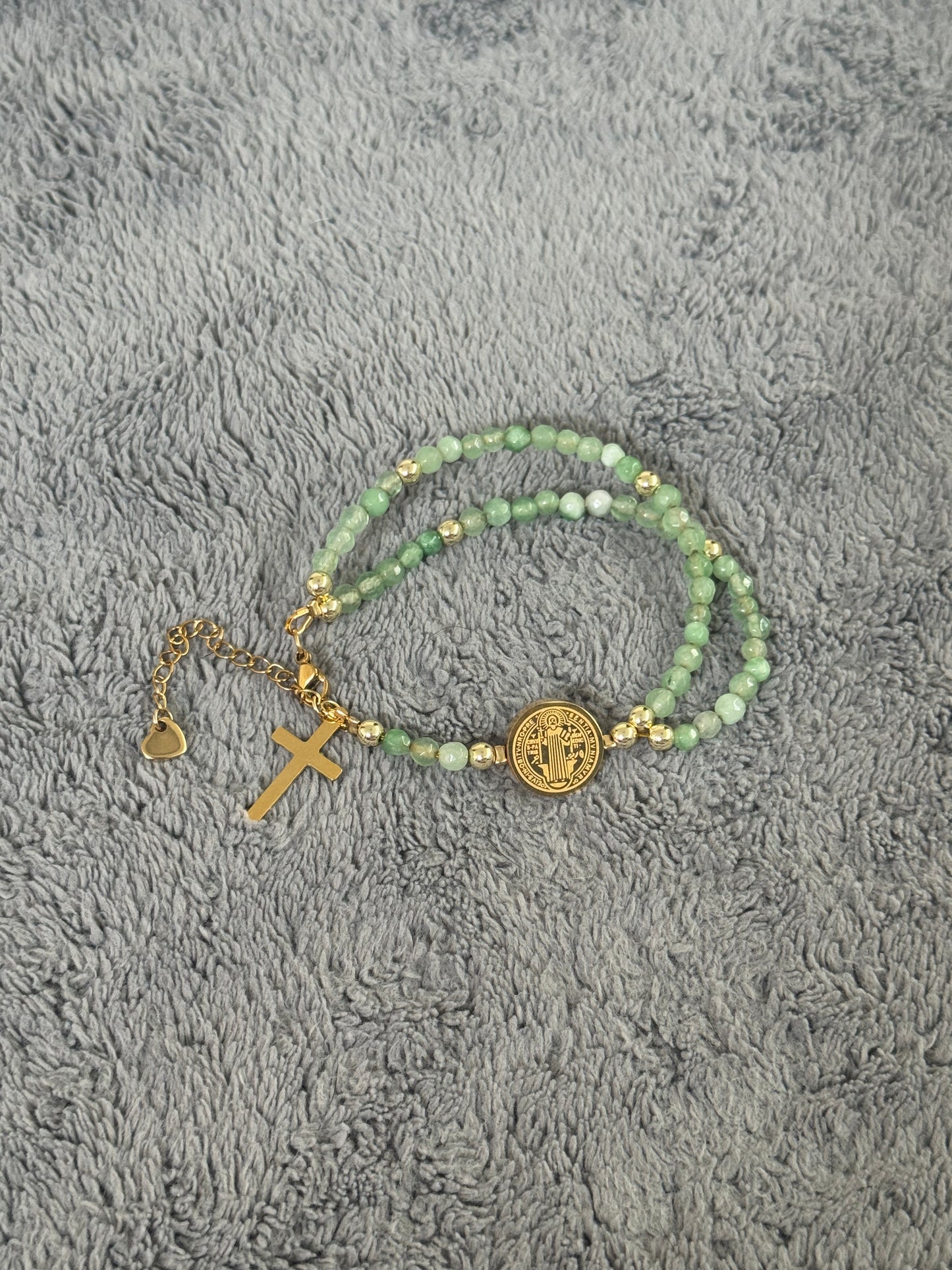Pulsera Rosario 7.5 pulgadas con extensión- Rosary Bracelet 7.5